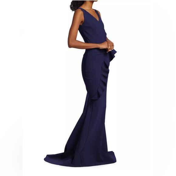 Chiara Boni La Petite Robe Keke Ruffled Jersey Gown size 6 - Picture 2 of 14